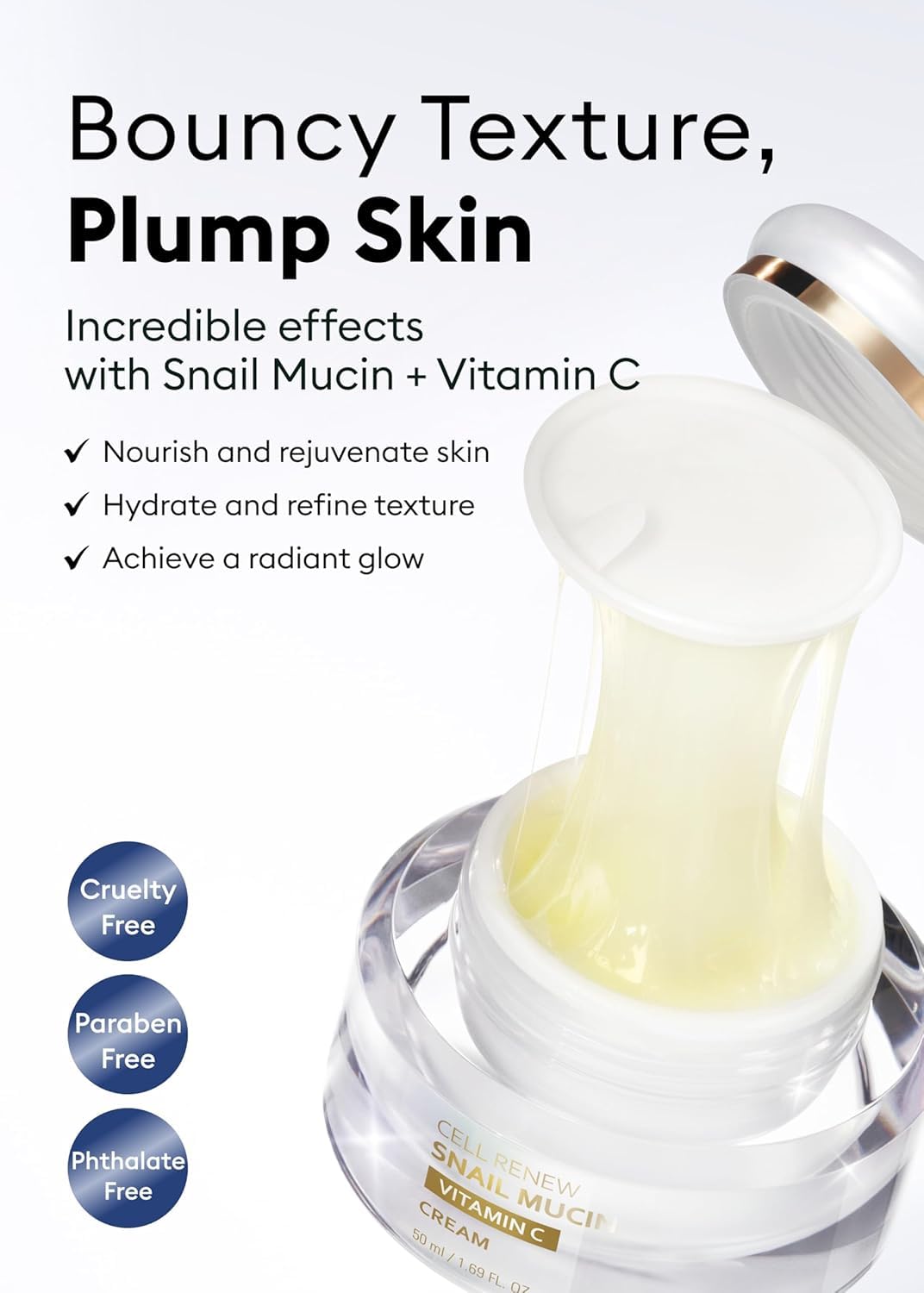MISSHA cream on hand illustrating amount and easy absorption
