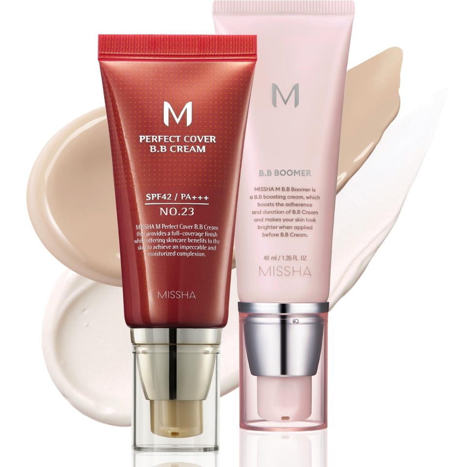 MISSHA front packaging of BB kit showing both products and benefits