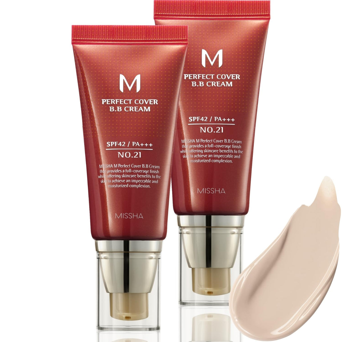MISSHA front packaging showing shade No.21 and SPF benefit
