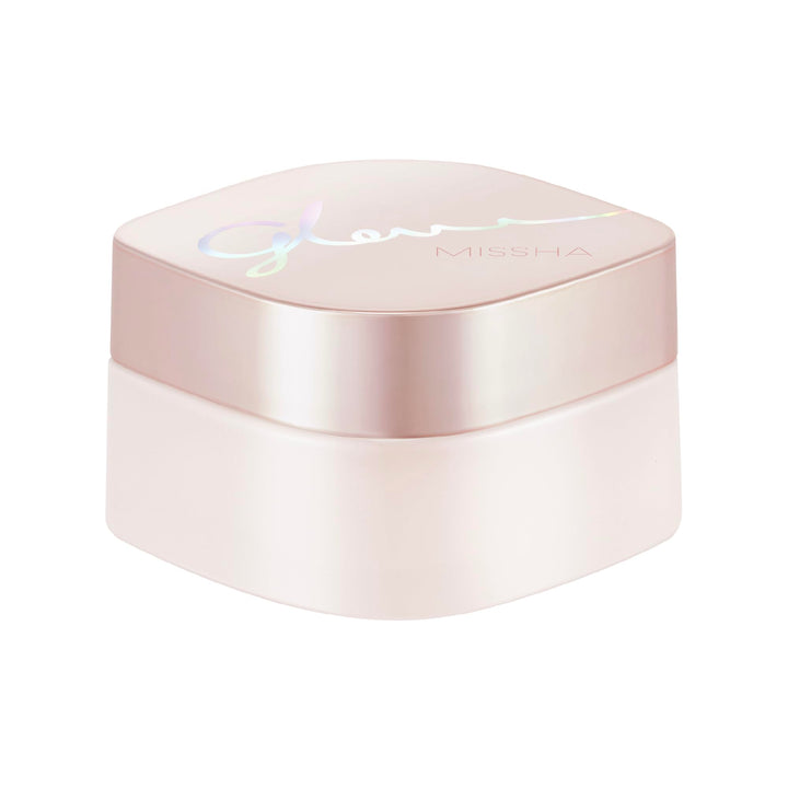 MISSHA jar front view showing compact 50ml packaging and glow benefit