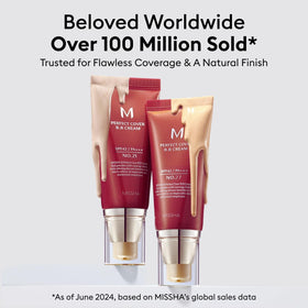 MISSHA flatlay of BB Essentials Kit contents showing time-saving routine benefit