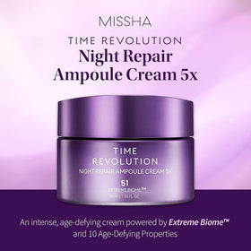 MISSHA label close-up indicating 5th generation formula and ingredient clarity