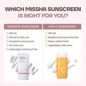 MISSHA sunscreen in outdoor scene showing daily protection for active routines benefit