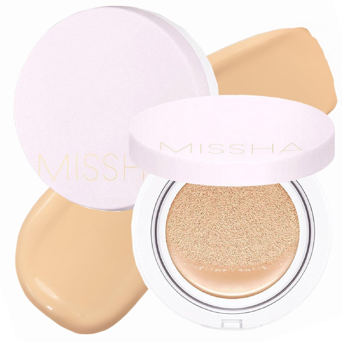 MISSHA compact front view showing sleek packaging and travel-friendly design for convenience