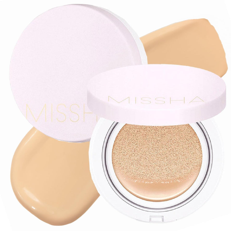 MISSHA compact front view showing sleek packaging and travel-friendly design for convenience