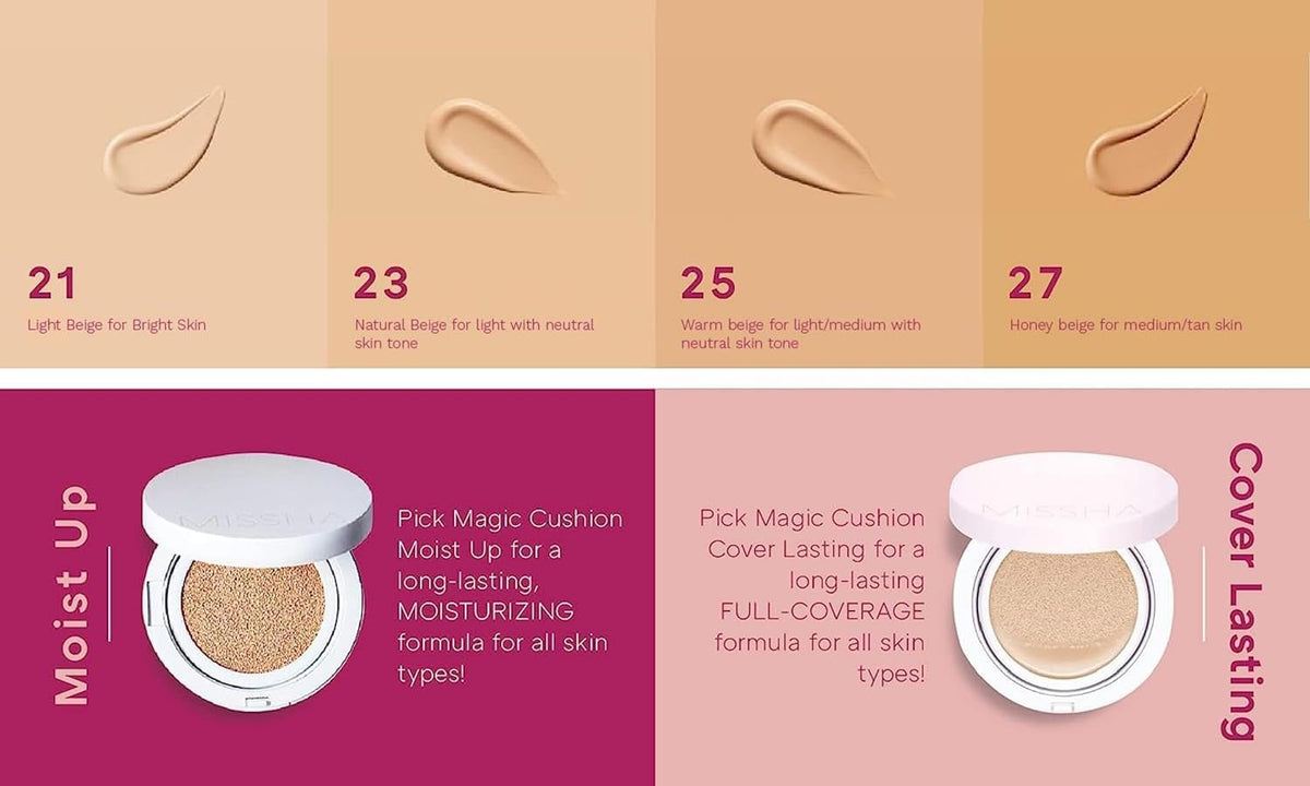 MISSHA two-pack contents displayed with refillable compact for value and portability