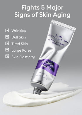MISSHA cream on hand to show amount and skin-friendly texture