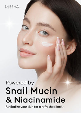 MISSHA close-up of mask texture illustrating smooth, hydrating consistency