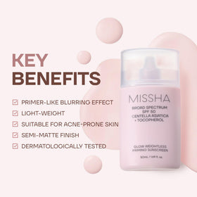 MISSHA pump dispense showing controlled drop for easy application