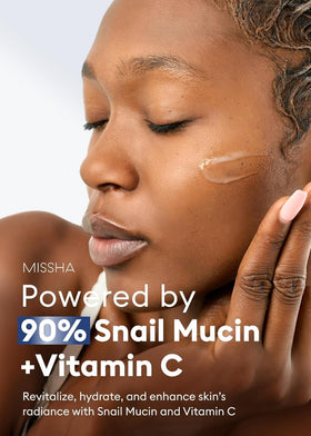 MISSHA texture close-up highlighting gooey snail mucin hydration