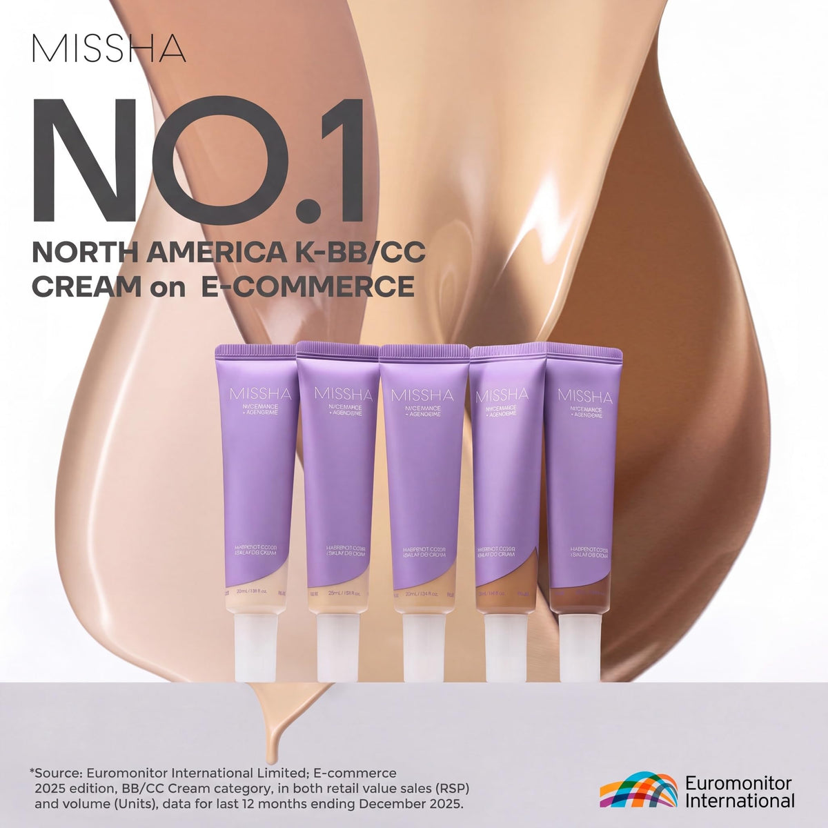 MISSHA texture close-up of serum BB cream illustrating silky smooth blendability