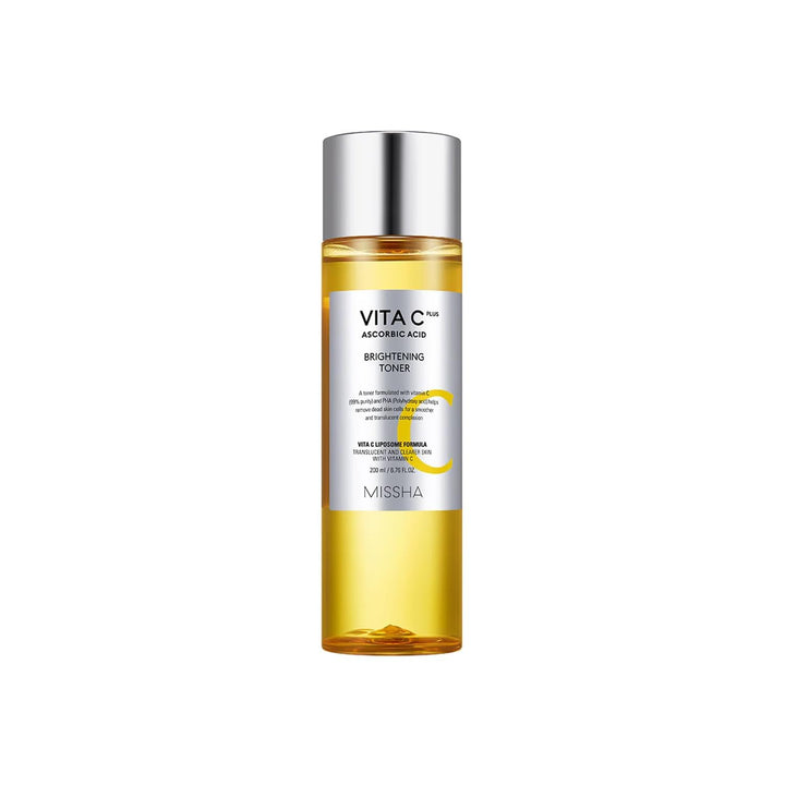 MISSHA front packaging showing bottle and label, clear brightening benefit