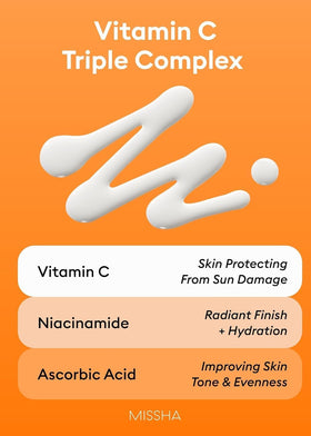 MISSHA applied on face during morning routine for bright, even tone