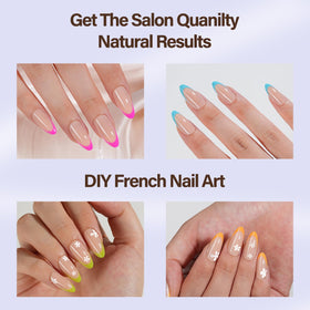 Misssix close detail thin rear edge ensuring snug cuticle-to-edge fit