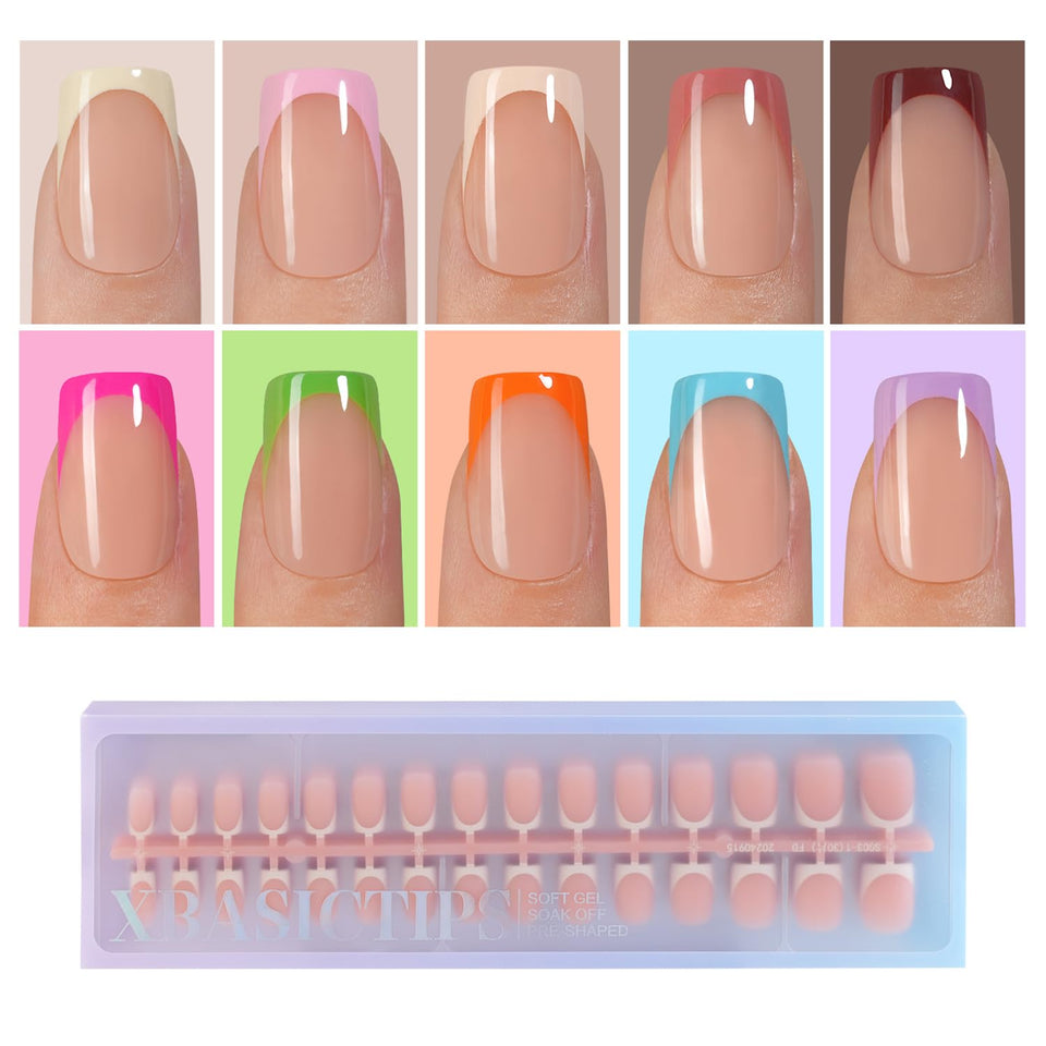 Misssix front packaging showing 300-piece French gel tips for quick manicures