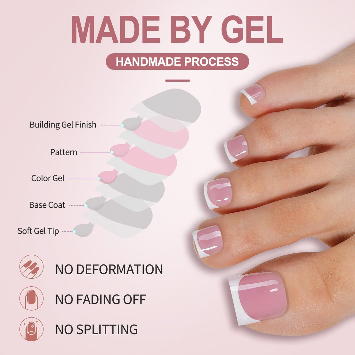 Misssix close-up of soft-gel texture highlighting flexibility and comfort