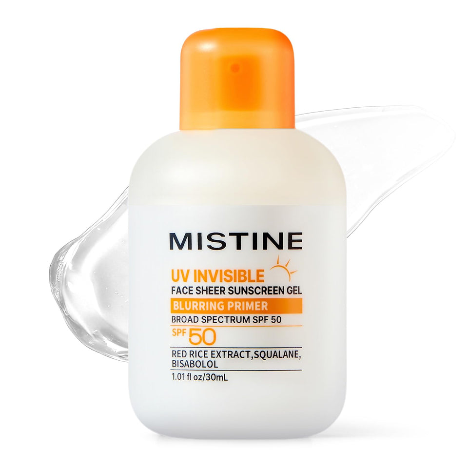 Mistine front packaging showing SPF 50 and 2-in-1 benefits