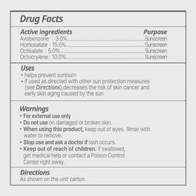 Mistine label close-up focusing on SPF 50 broad-spectrum protection
