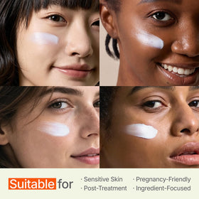 Mistine label ingredients detail showing zinc oxide and soothing extracts