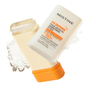 Mistine front packaging showing clear sunscreen stick, easy protection