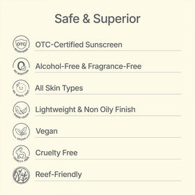 Mistine tube next to sunglasses staging daily sun protection and lifestyle benefit