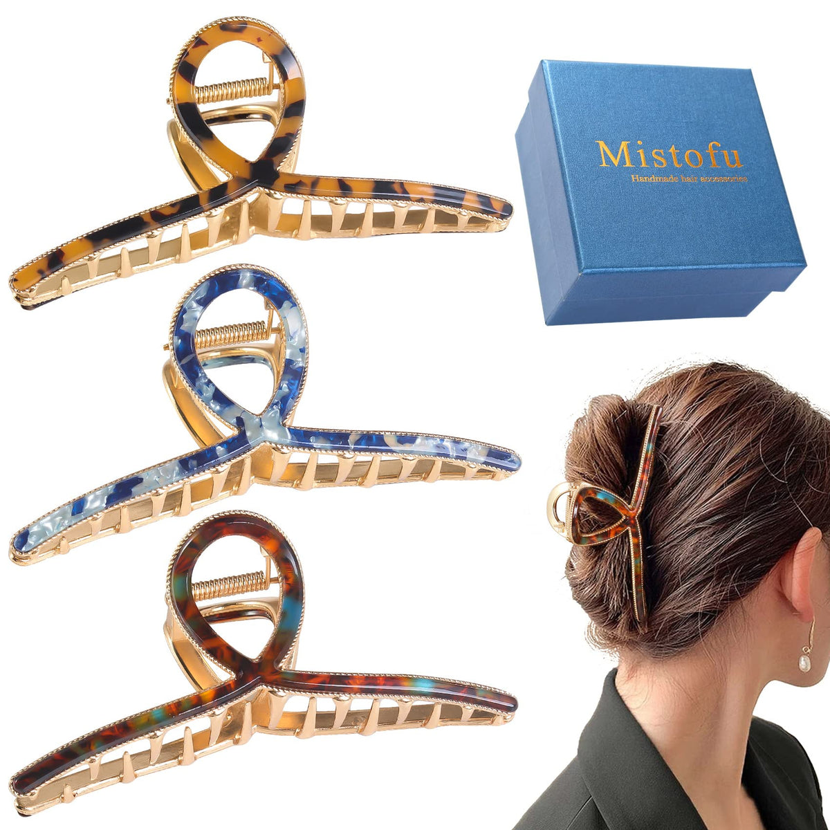 Mistofu front view metal claw pack showing secure hold and style