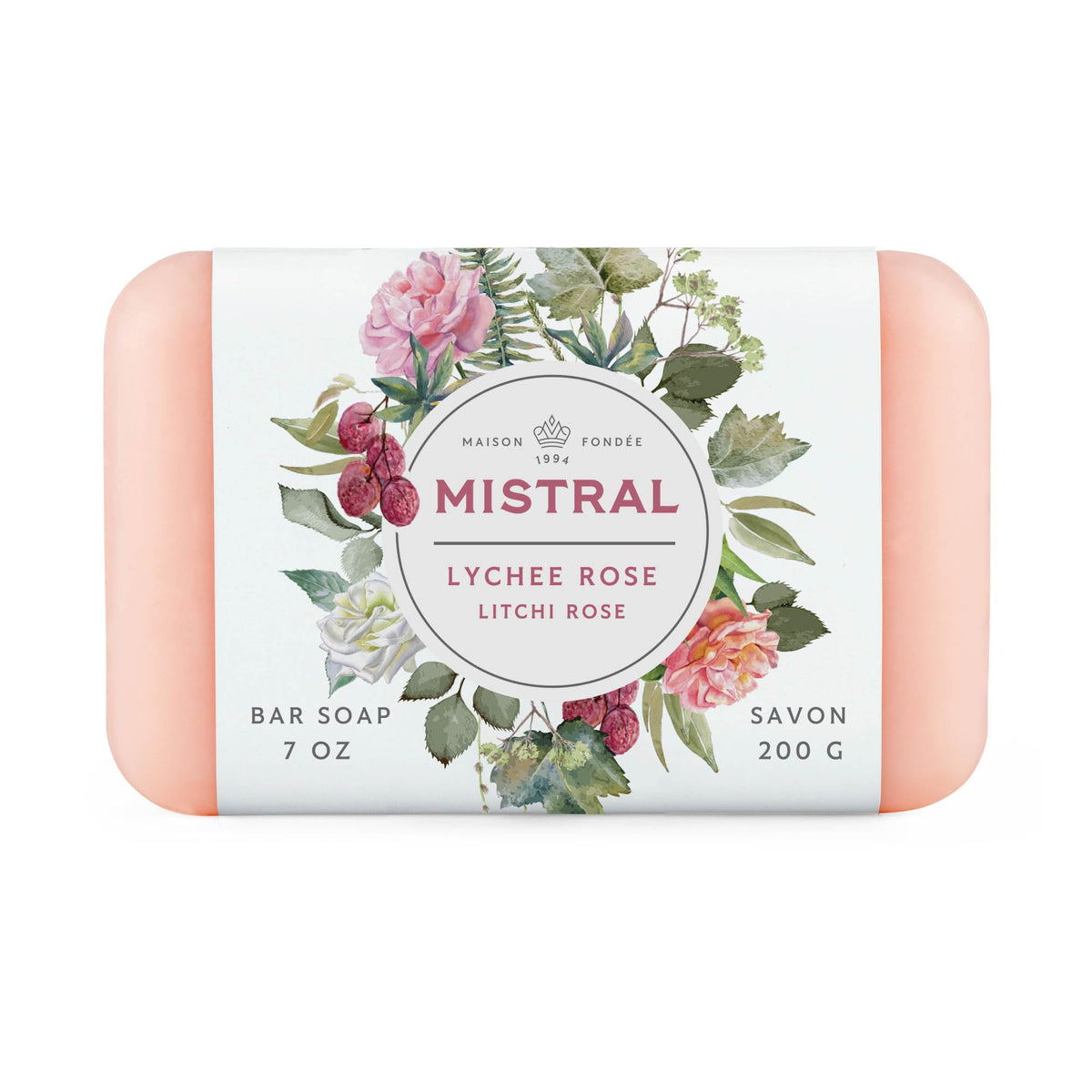 Mistral bar soap front packaging showing elegant label and fragrance
