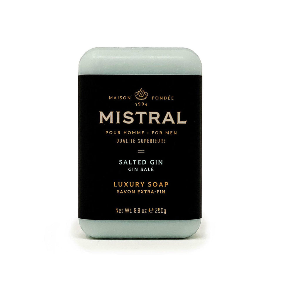 Mistral front packaging showing elegant branding and scent details