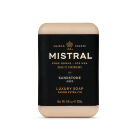 Mistral front packaging showing size and luxury design, communicates premium quality