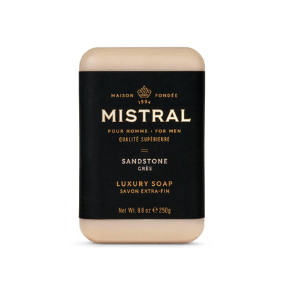 Mistral front packaging showing size and luxury design, communicates premium quality