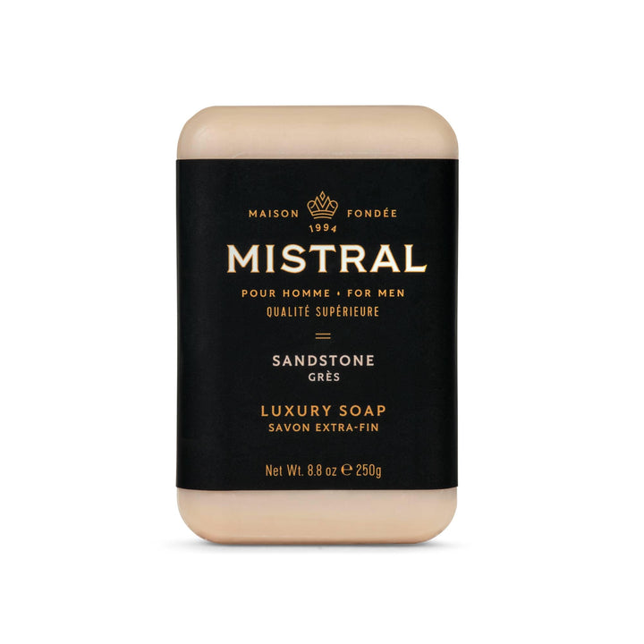 Mistral front packaging showing size and luxury design, communicates premium quality