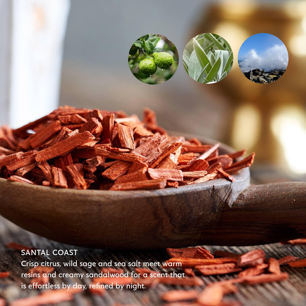 Mistral ingredients label highlighting natural notes and paraben-free benefit