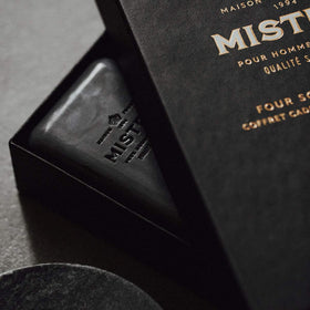 Mistral soap close-up texture with creamy lather demonstrating moisturizing grapeseed oil benefits