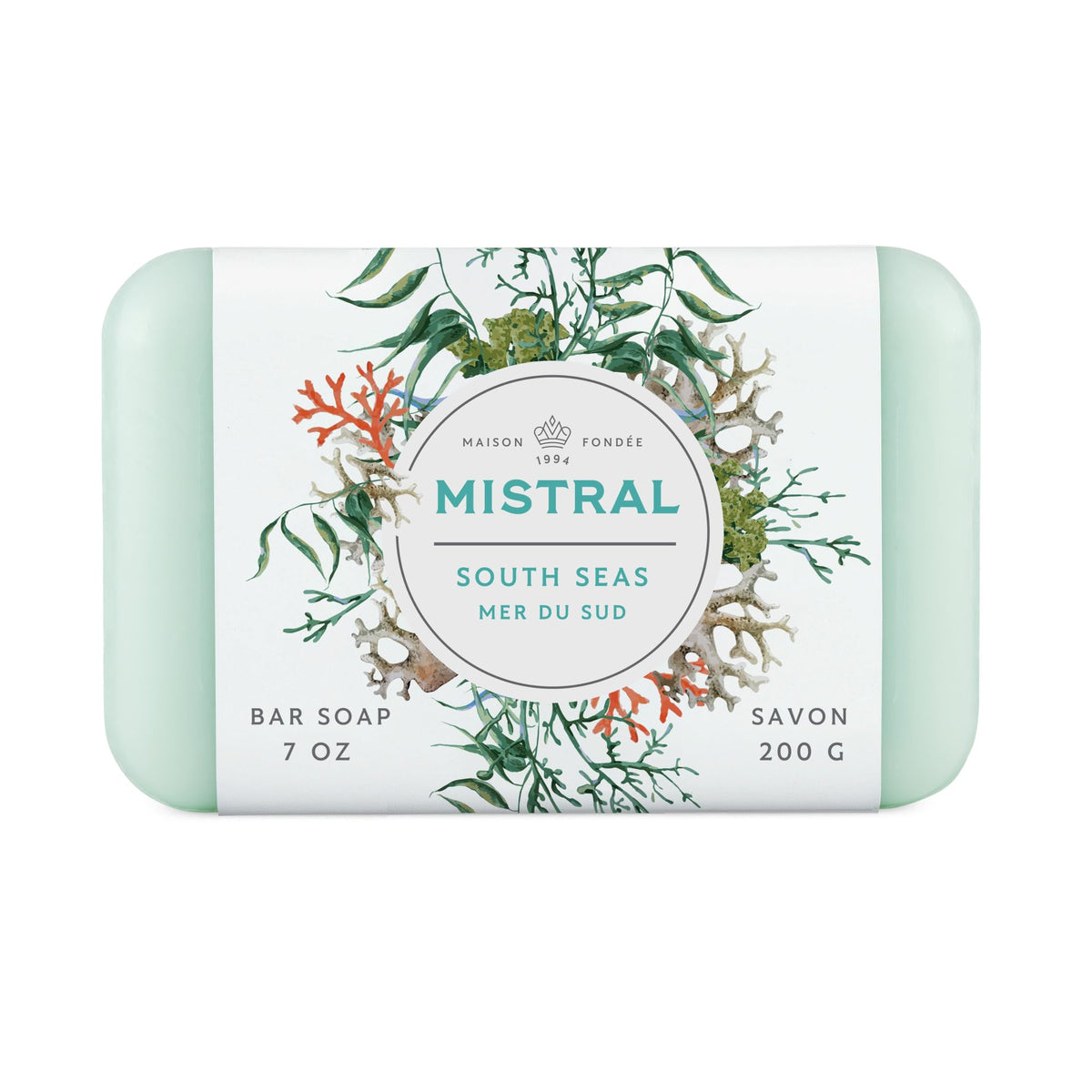 Mistral South Seas front packaging showing elegant label and size benefit