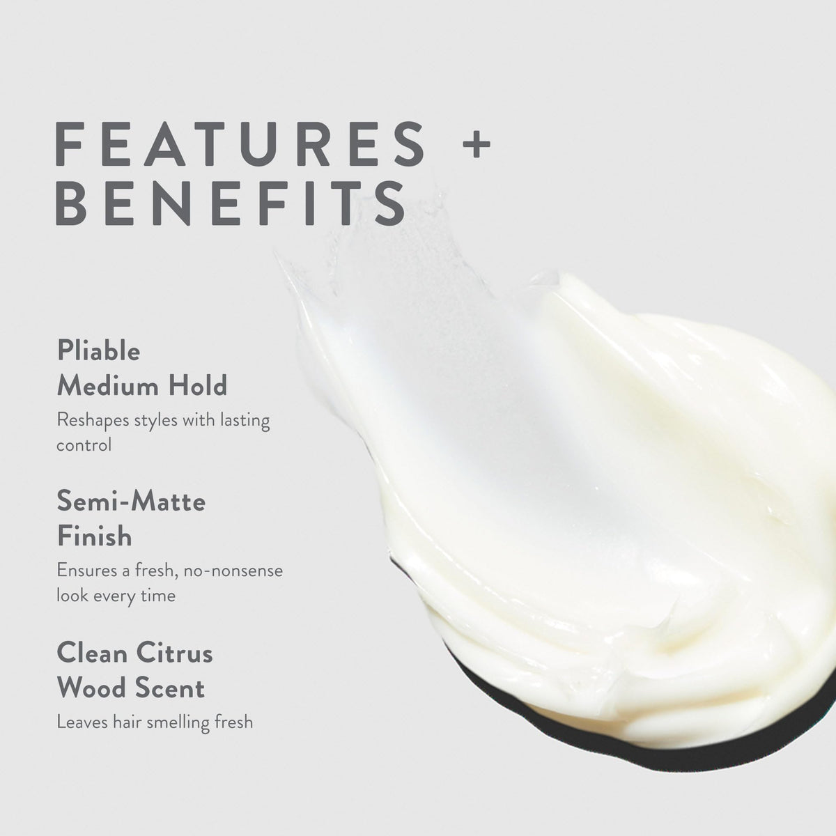 MITCH cream on palms ready to apply to hair for flexible hold benefit