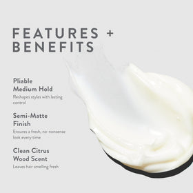 MITCH cream on palms ready to apply to hair for flexible hold benefit