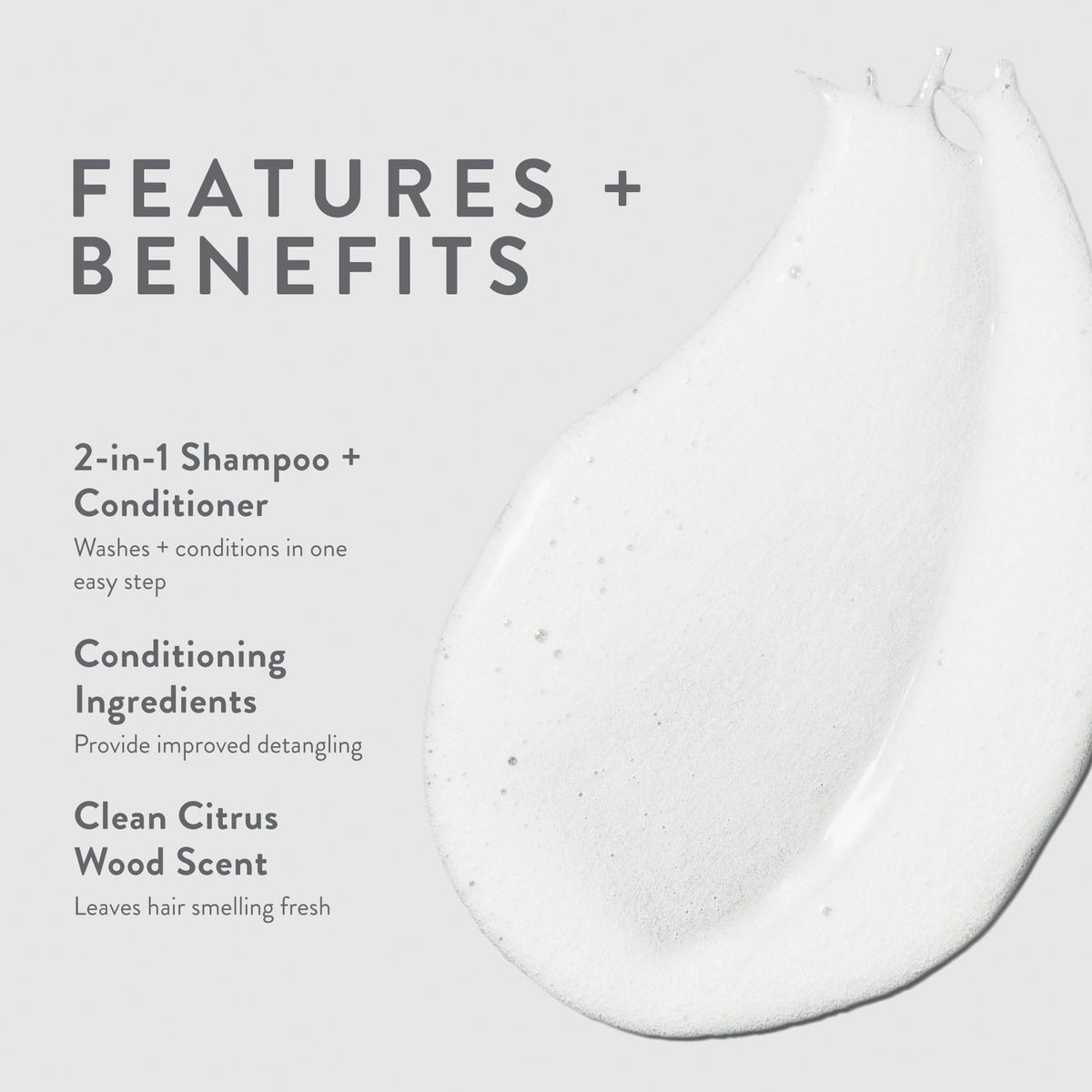 MITCH Double Hitter texture pouring into hand with foamy lather for easy cleansing