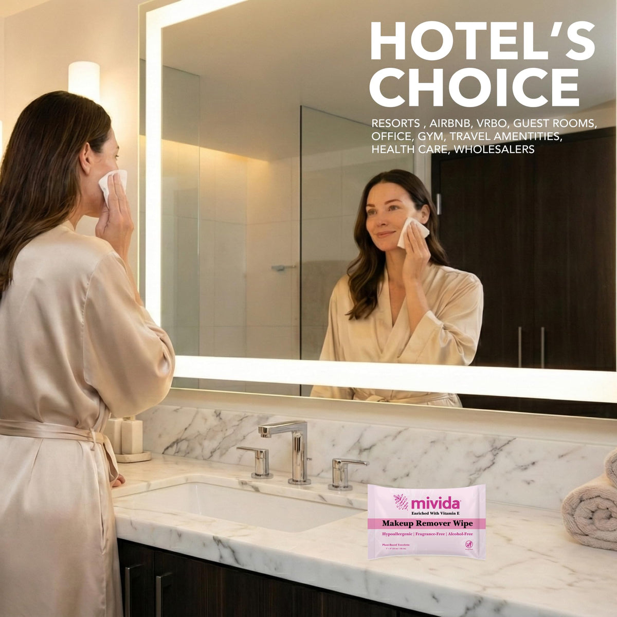 mivida on hotel amenity tray offering guests hygienic convenience