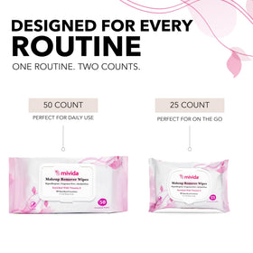 mivida wipes on bathroom counter suggesting daily skincare convenience