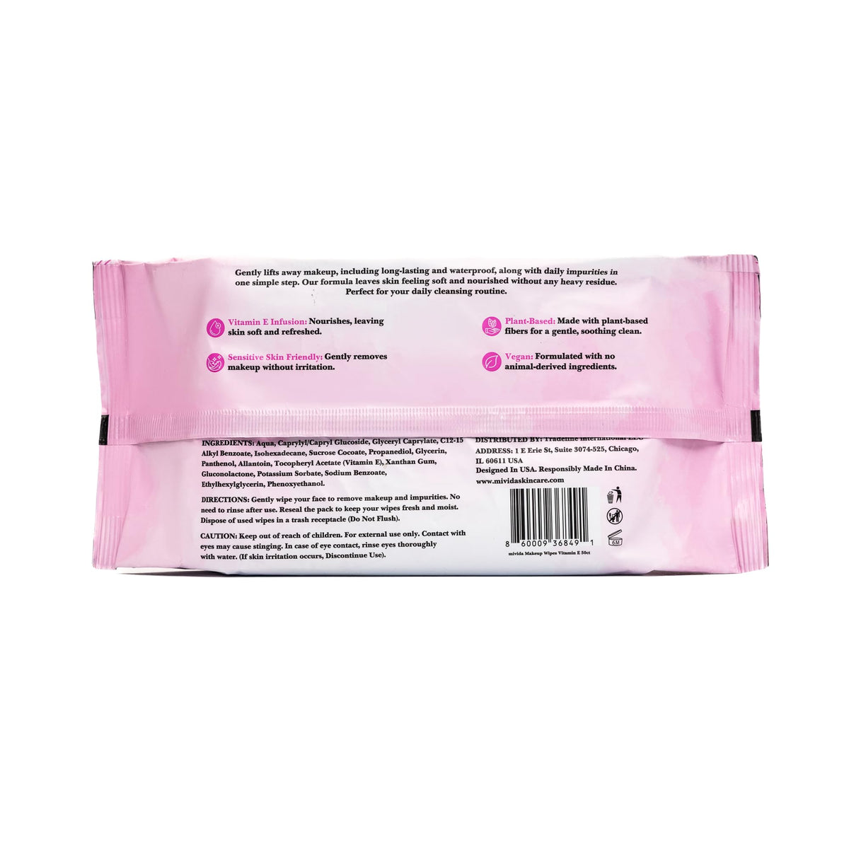 mivida travel bag with wipes ready for on-the-go touch-ups