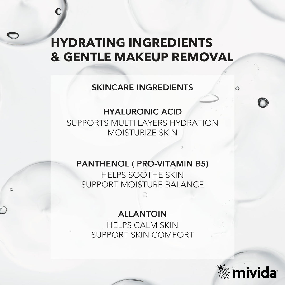 mivida wipe texture close-up highlighting soft plant-based fibers for gentle cleansing