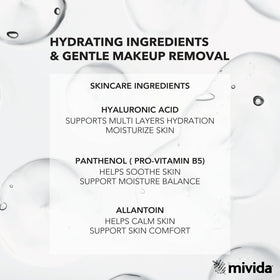 mivida wipe texture close-up highlighting soft plant-based fibers for gentle cleansing