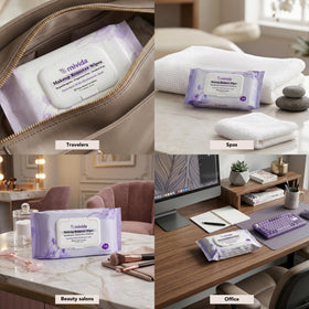 mivida wipes with hyaluronic illustration emphasizing hydration benefit on skin