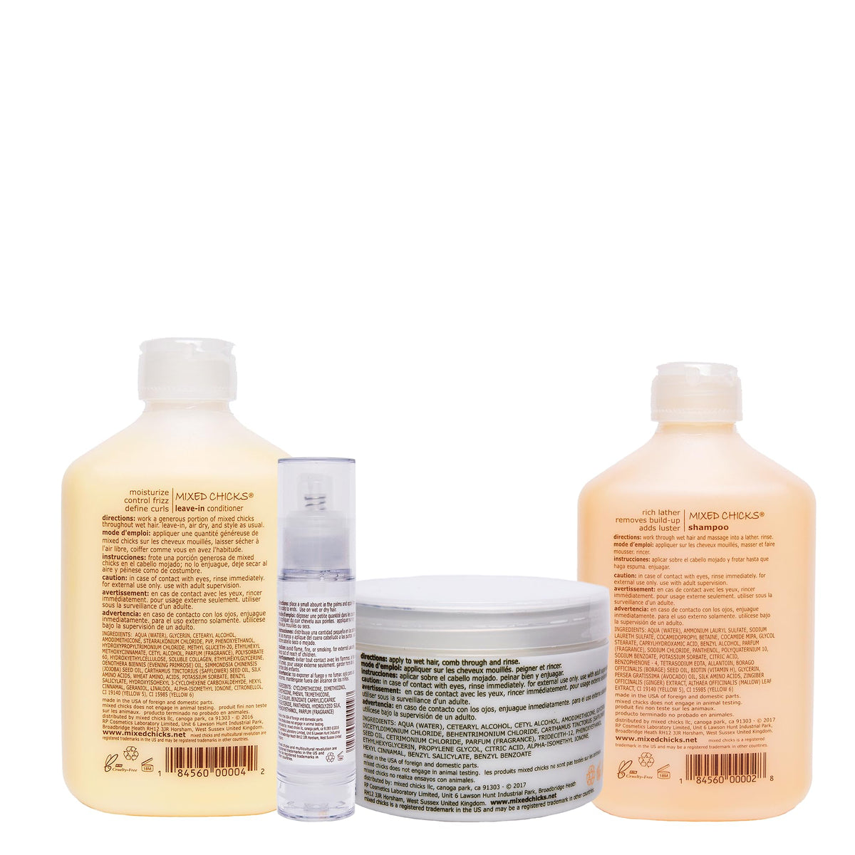 Mixed Chicks deep conditioner jar open showing rich creamy texture