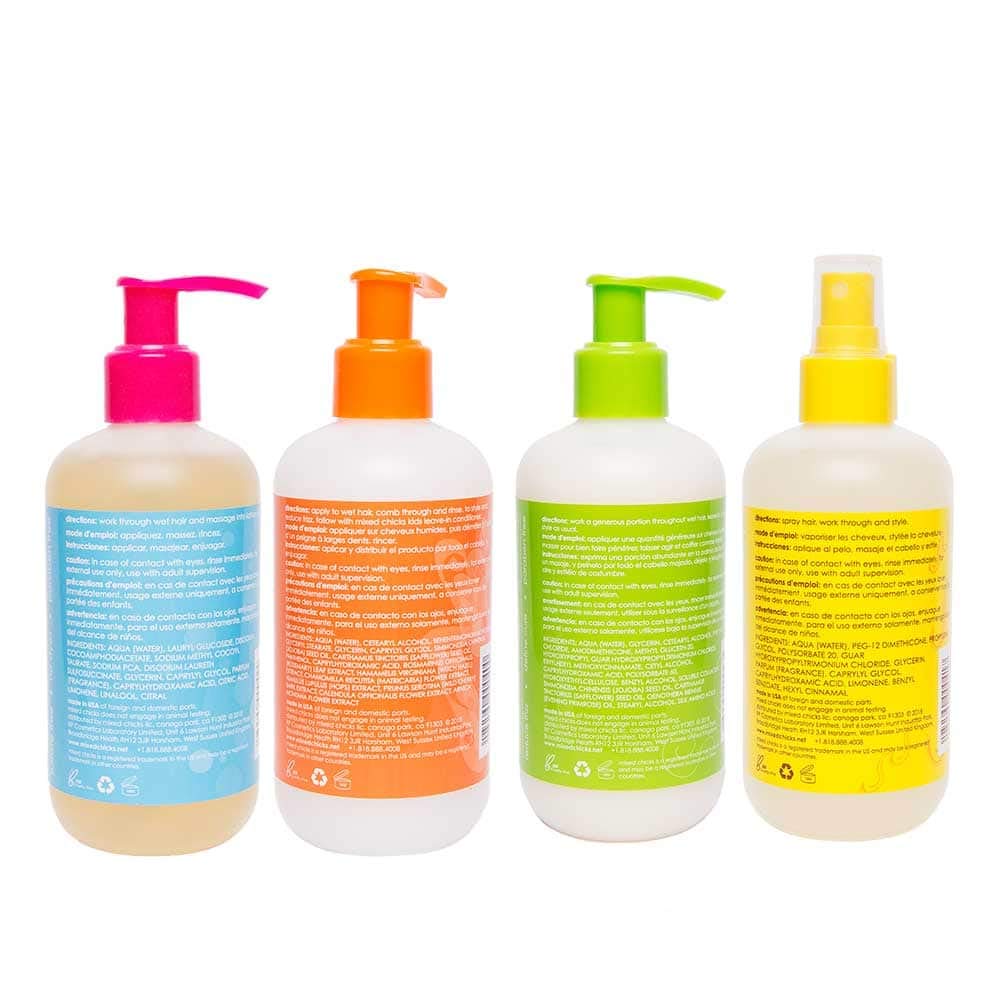 Mixed Chicks individual bottles lineup highlighting easy daily routine