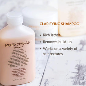 Mixed Chicks leave-in conditioner pump in action for easy application