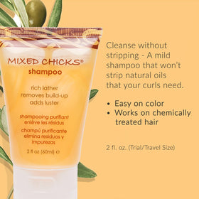 Mixed Chicks leave-in conditioner texture demonstrating smooth detangling