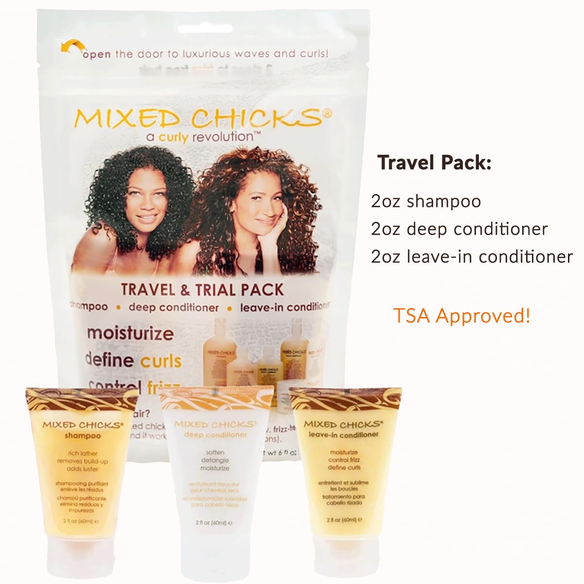 Mixed Chicks shampoo close-up showing gentle formula and clean feel