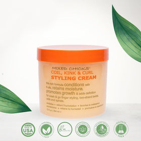 Mixed Chicks jar next to hand showing 12 fl oz size and portability benefit