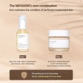 mixsoon 50ml bottle next to coin for size comparison and travel-friendly benefit